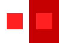 Les deux carrés ont exactement la même couleur